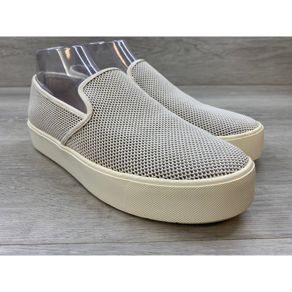 Vince Warren Women's Mesh Platform Slip On Sneakers Grey White US 10M EUR 40